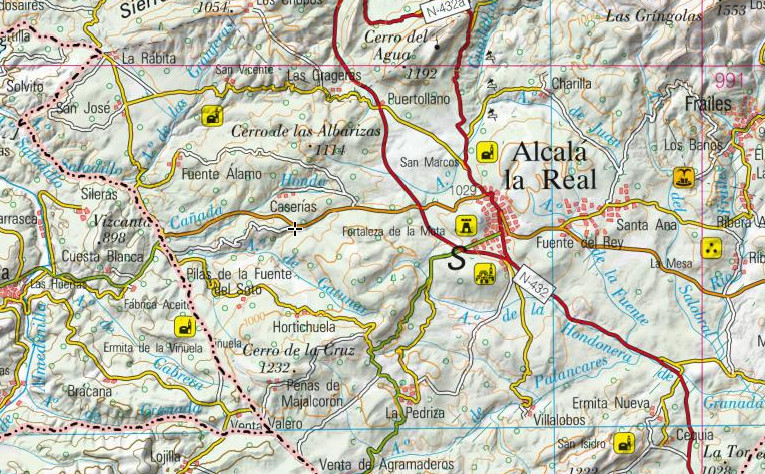 Aldea Caseras de San Isidro - Aldea Caseras de San Isidro. Mapa