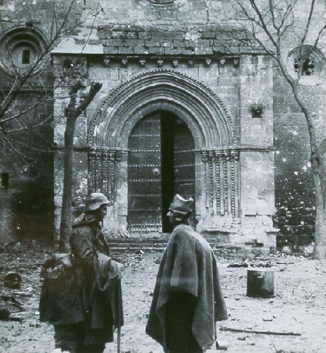 Iglesia de San Felipe - Iglesia de San Felipe. Foto antigua. Guerra Civil