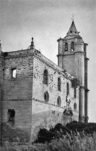 La Mota. Iglesia Mayor Abacial - La Mota. Iglesia Mayor Abacial. 1920