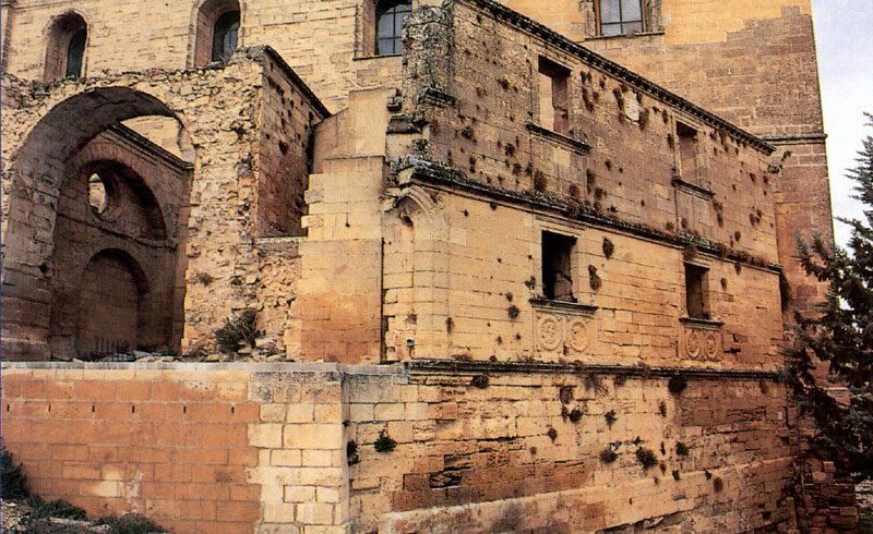 La Mota. Casas del Cabildo - La Mota. Casas del Cabildo. Foto antigua. Antes de reconstruir