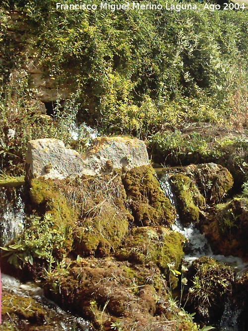 Castillo de Santiuste - Castillo de Santiuste. Fuente en la muralla