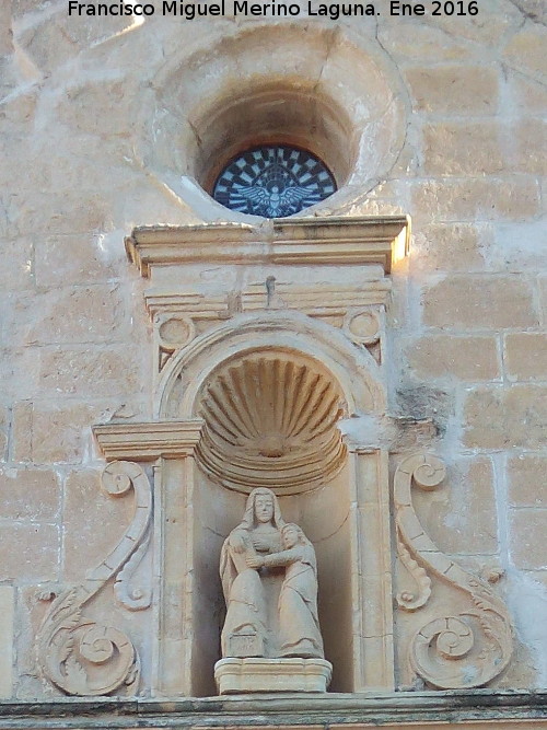 Iglesia de Santa Ana - Iglesia de Santa Ana. culo y hornacina