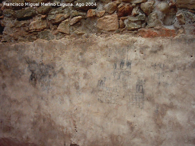 Castillo de Molina de Aragn - Castillo de Molina de Aragn. Dibujos de los soldados