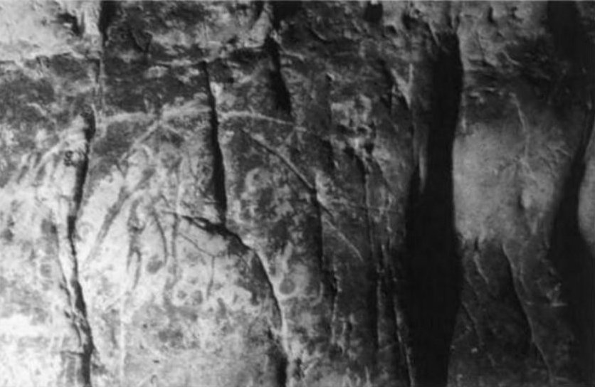 Petroglifos rupestres de la Cueva de los Casares - Petroglifos rupestres de la Cueva de los Casares. Caballo