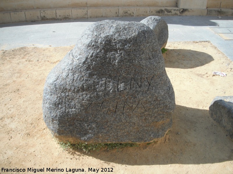 Convento de San Jos de los Capuchinos - Convento de San Jos de los Capuchinos. Piedra con inscripciones