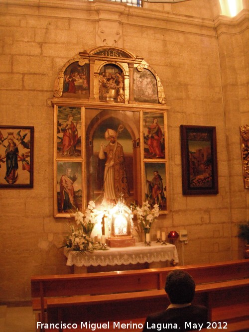 Iglesia de las Angustias - Iglesia de las Angustias. Retablo de Santo Domingo de Silos