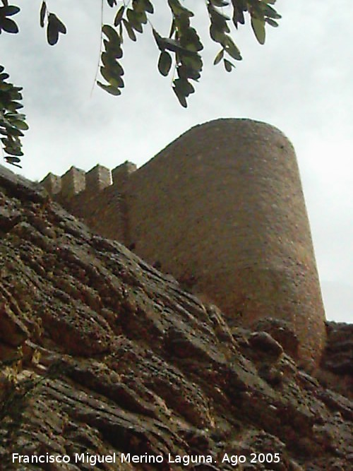 Murallas de Albarracn - Murallas de Albarracn. Terminacin de la muralla en la Calle Azagra