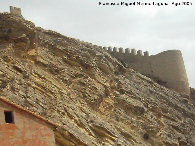 Murallas de Albarracn - Murallas de Albarracn. Terminacin de la muralla en la Calle Azagra