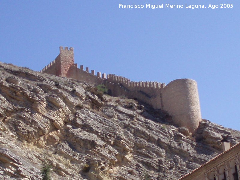 Murallas de Albarracn - Murallas de Albarracn. Terminacin de la muralla en la Calle Azagra