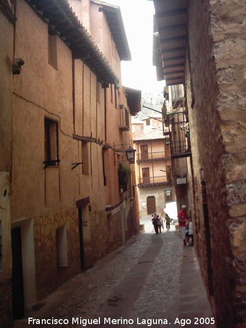 Calle Azagra - Calle Azagra. Desembocadura en la Plaza Mayor.