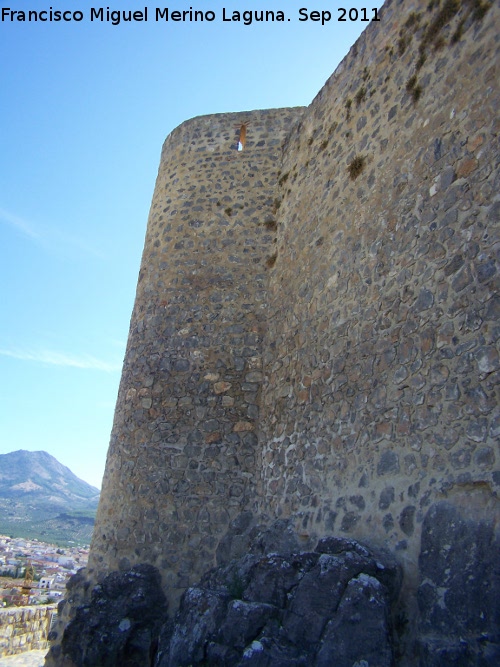 Castillo de Alcaudete - Castillo de Alcaudete. Torren circular