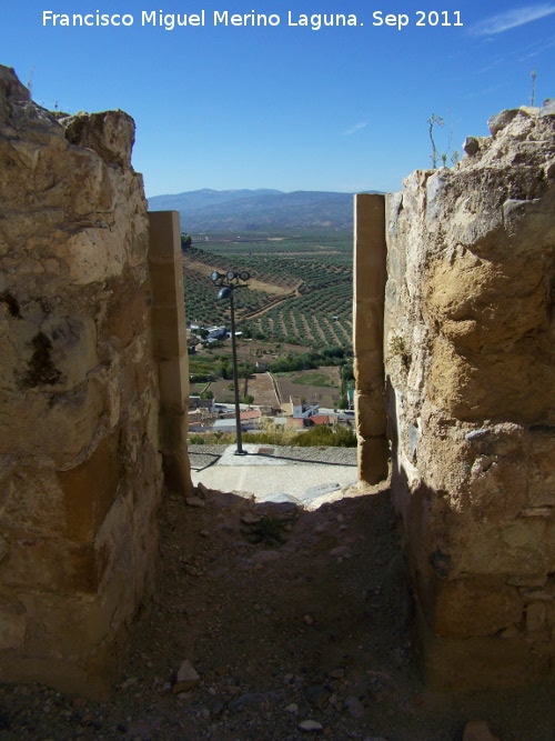 Castillo de Alcaudete - Castillo de Alcaudete. Poterna islmica