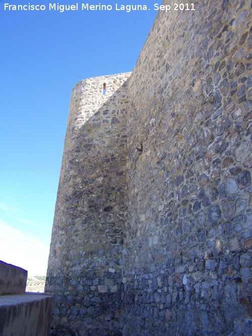Castillo de Alcaudete - Castillo de Alcaudete. Torren circular