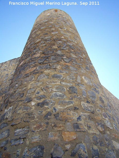 Castillo de Alcaudete - Castillo de Alcaudete. Torren circular
