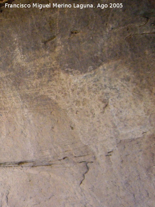 Pinturas rupestres de Los Toros del Navazo - Pinturas rupestres de Los Toros del Navazo. Gran toro de la derecha