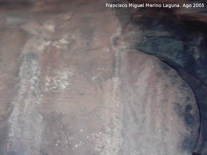 Pinturas rupestres del Abrigo del Medio Caballo - Pinturas rupestres del Abrigo del Medio Caballo. Toros enfrentados