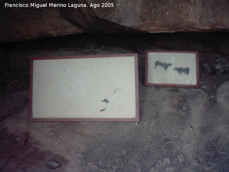 Pinturas rupestres del Abrigo del Medio Caballo - Pinturas rupestres del Abrigo del Medio Caballo. Panel