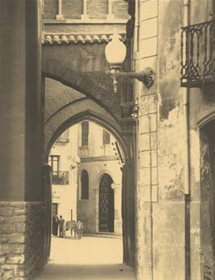 Catedral de Santa Mara - Catedral de Santa Mara. Foto antigua. Arco