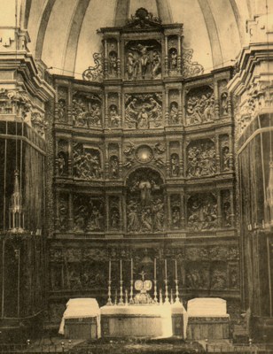 Catedral de Santa Mara - Catedral de Santa Mara. Foto antigua. Altar Mayor