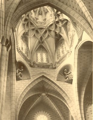 Catedral de Santa Mara - Catedral de Santa Mara. Foto antigua. Cimborrio