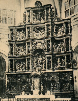 Iglesia de San Pedro - Iglesia de San Pedro. Foto antigua. Altar Mayor