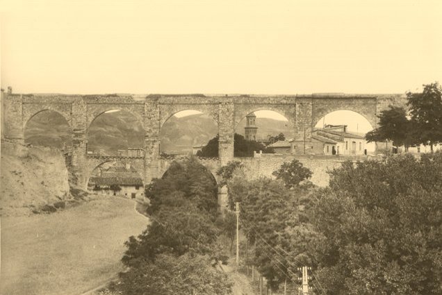 Acueducto de los Arcos - Acueducto de los Arcos. Foto antigua
