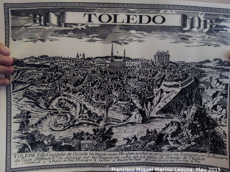Historia de Toledo - Historia de Toledo. Litografa antigua de Toledo