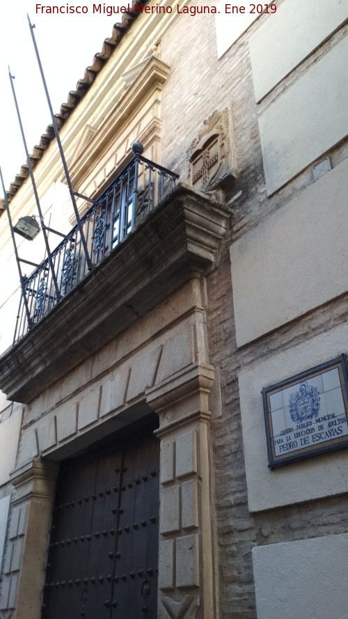 Palacio de los Coello de Portugal - Palacio de los Coello de Portugal. Portada a la Calle Maestra