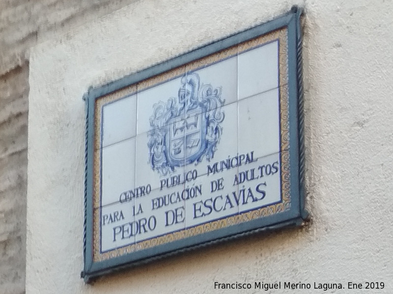 Palacio de los Coello de Portugal - Palacio de los Coello de Portugal. Placa