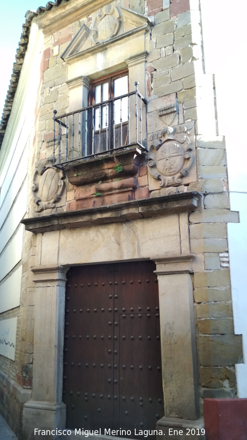 Palacio de los Coello de Portugal - Palacio de los Coello de Portugal. Portada en la Calle Don Gome