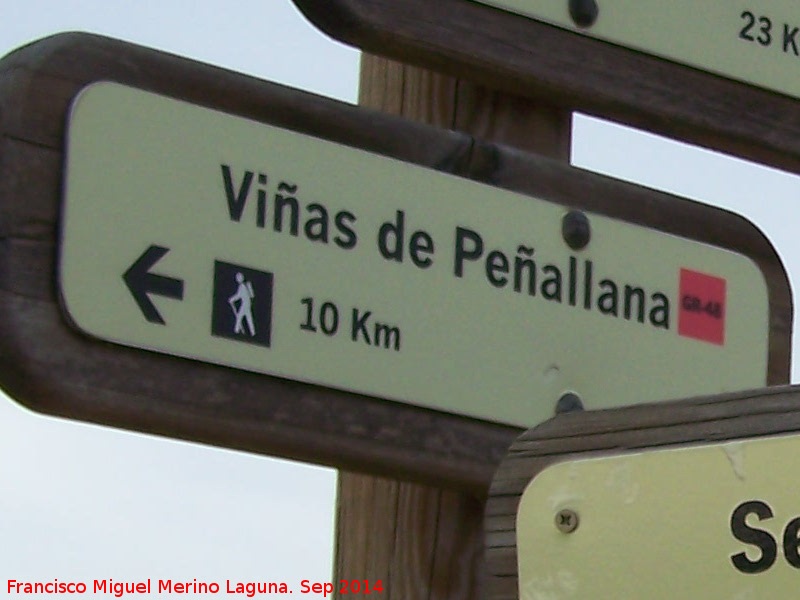 Aldea Vias de Peallana - Aldea Vias de Peallana. Letrero en el Cruce de los Escoriales