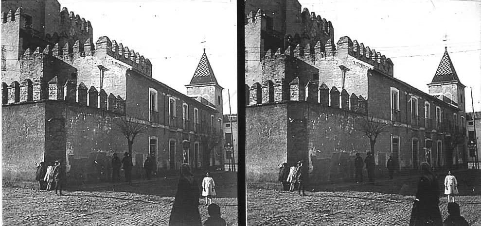 Castillo de Andjar - Castillo de Andjar. Foto estereoscpica de Eduardo Arroyo