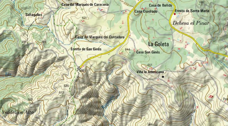 Ermita de San Gins - Ermita de San Gins. Mapa