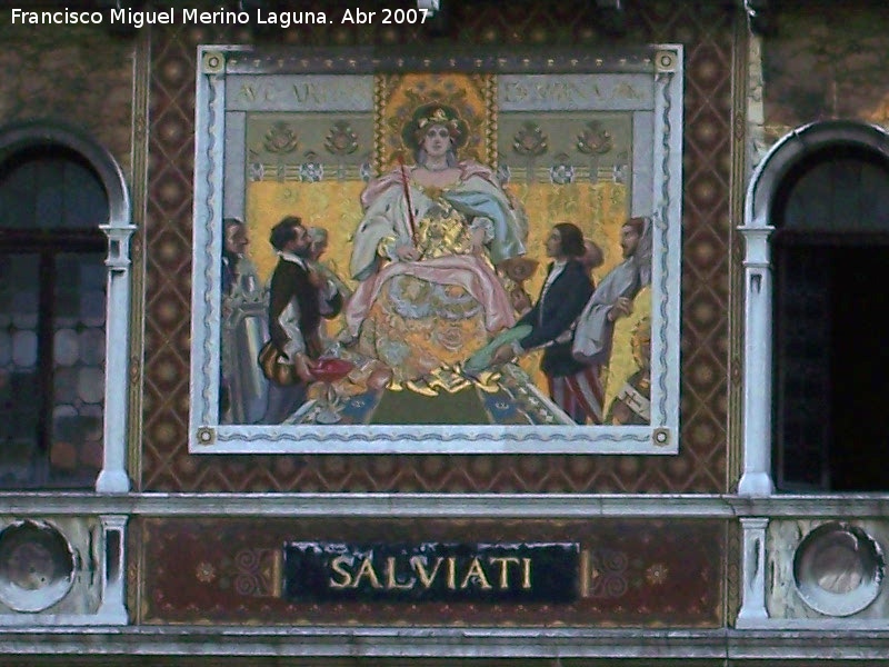 Casa Salviati - Casa Salviati. Mosaico central