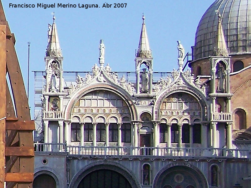 Baslica de San Marcos - Baslica de San Marcos. Fachada de la Piazzetta