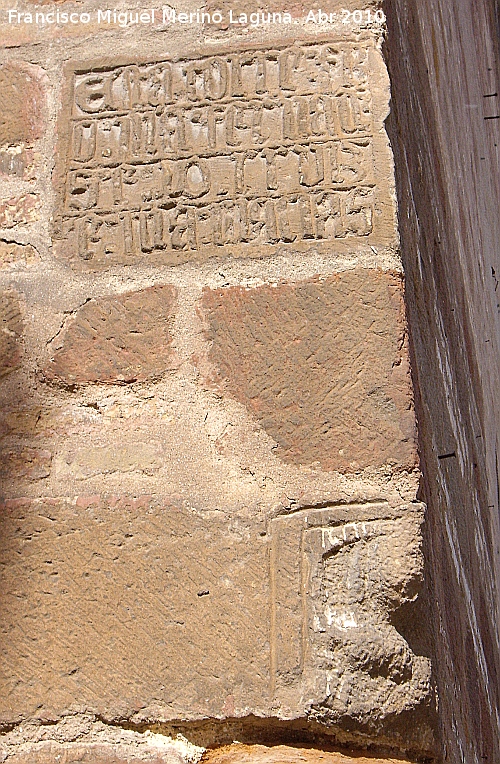 Iglesia de Santa Mara - Iglesia de Santa Mara. Inscripcin gtica