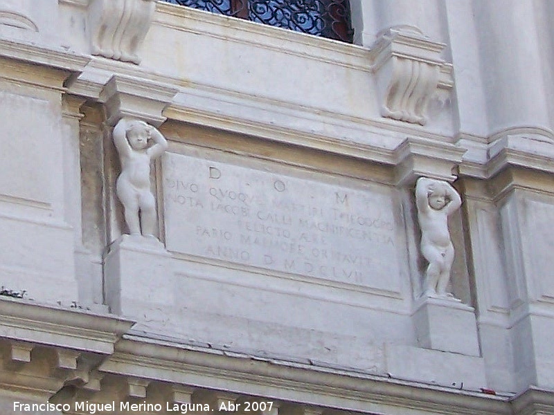 Escuela Grande de San Teodoro - Escuela Grande de San Teodoro. Inscripcin