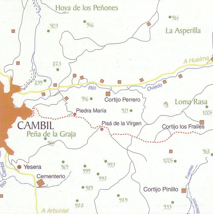 Loma Rasa - Loma Rasa. Mapa