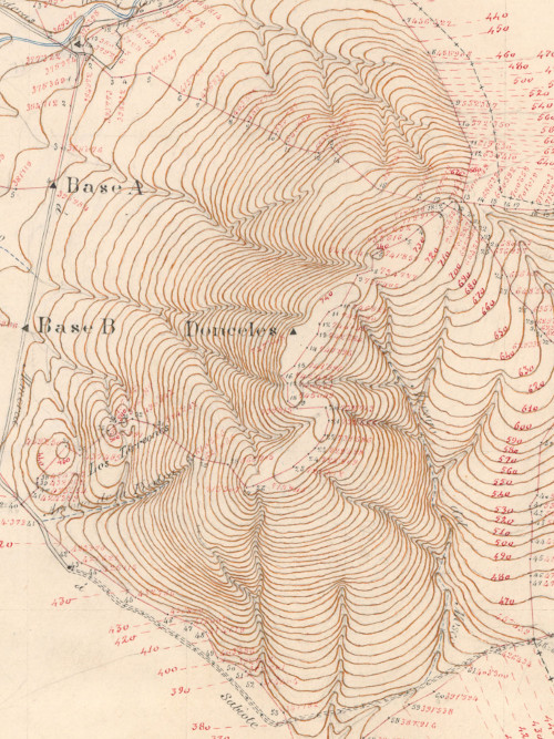 Loma de los Donceles - Loma de los Donceles. Mapa de 1894
