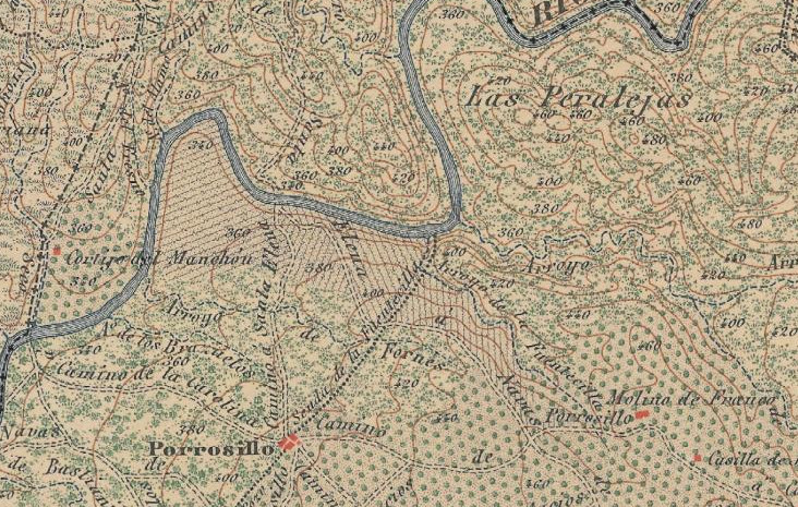 Dehesa Peralejas - Dehesa Peralejas. Mapa antiguo