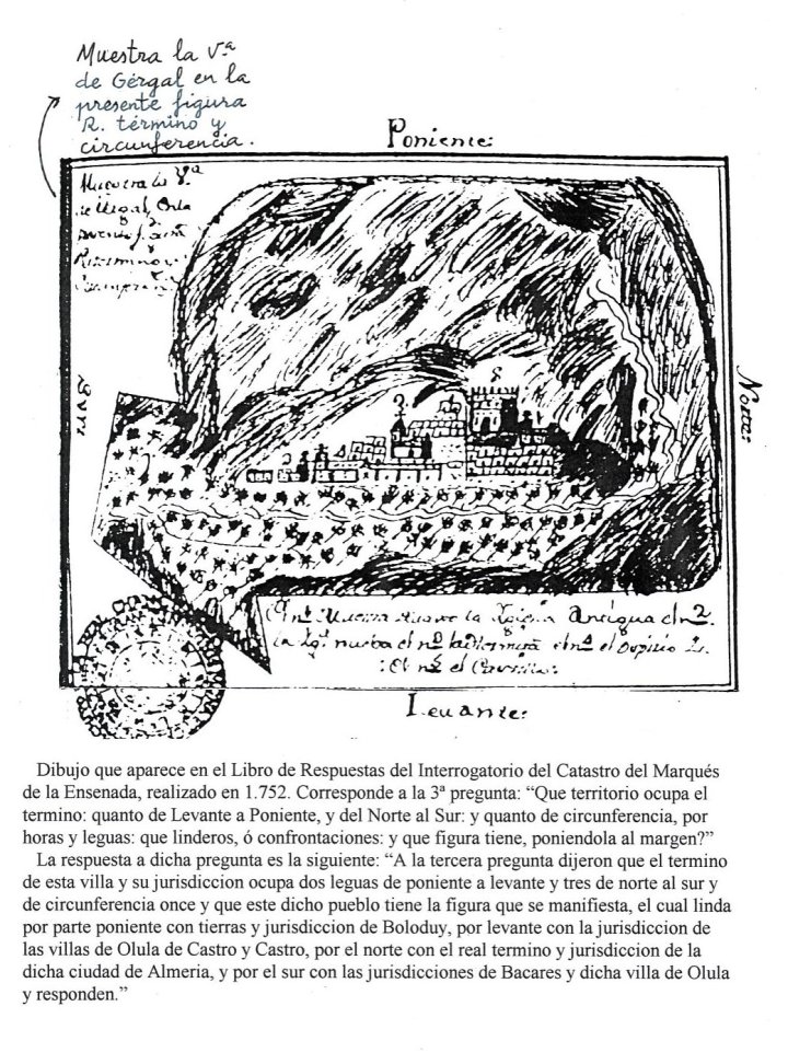 Historia de Grgal - Historia de Grgal. Dibujo del Marqus de la Ensenada