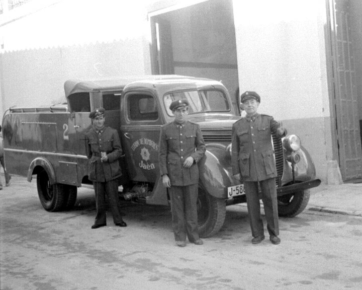 Parque de Bomberos de Jan - Parque de Bomberos de Jan. Foto antigua