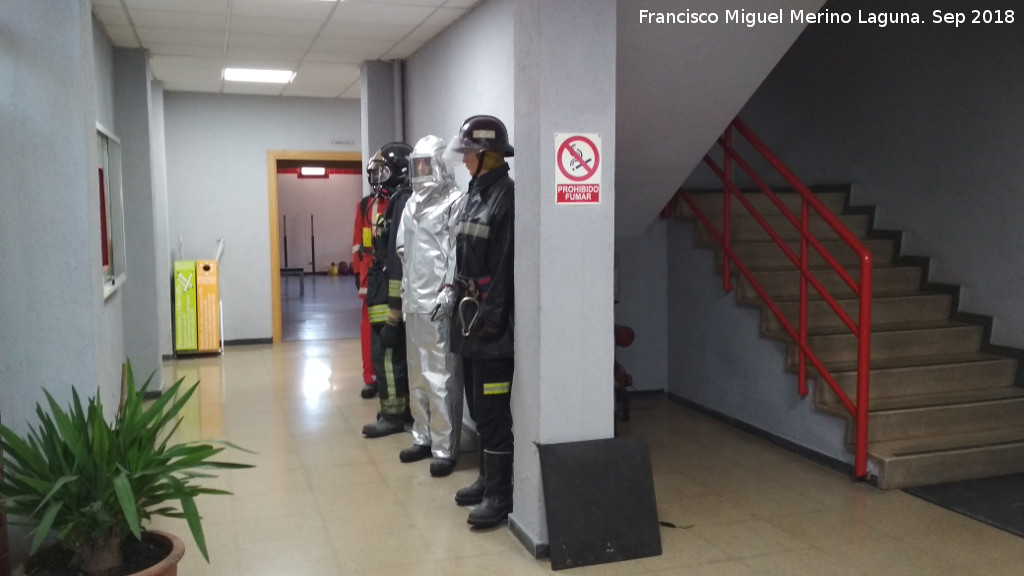 Parque de Bomberos de Jan - Parque de Bomberos de Jan. Trajes de bomberos utilizados a lo largo de la historia del parque