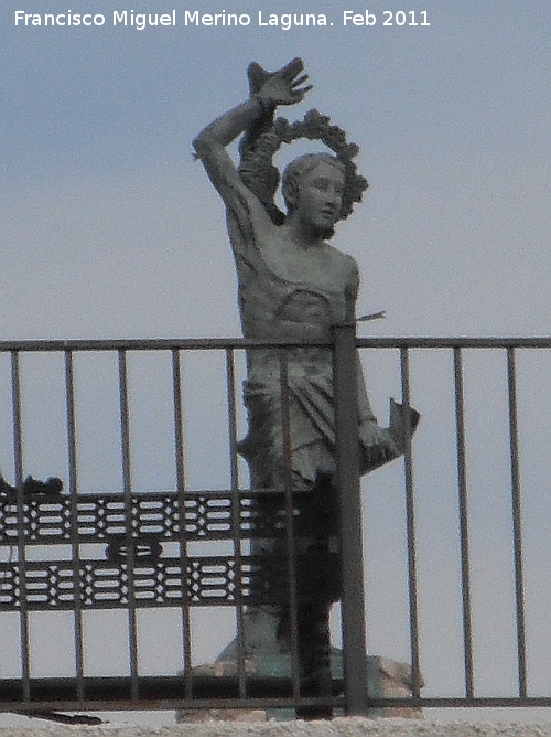 Parque de las Eras de San Sebastin - Parque de las Eras de San Sebastin. Estatua de San Sebastin