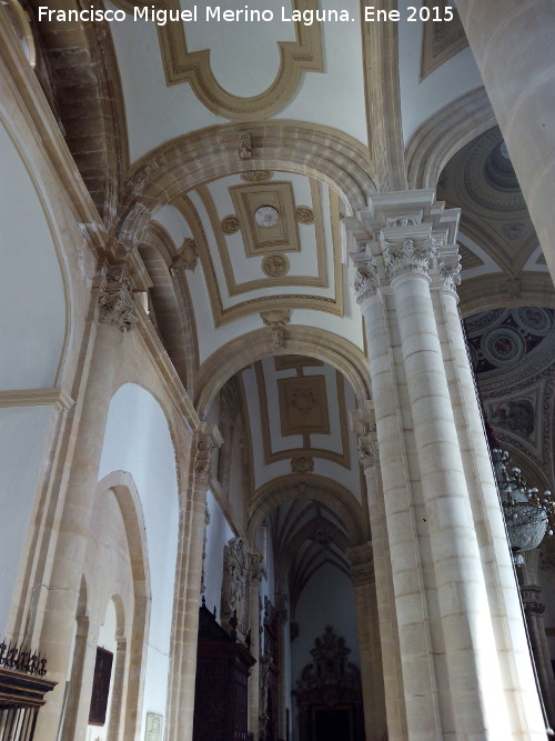 Catedral de Baeza. Interior - Catedral de Baeza. Interior. Bvedas de la nave del Evangelio