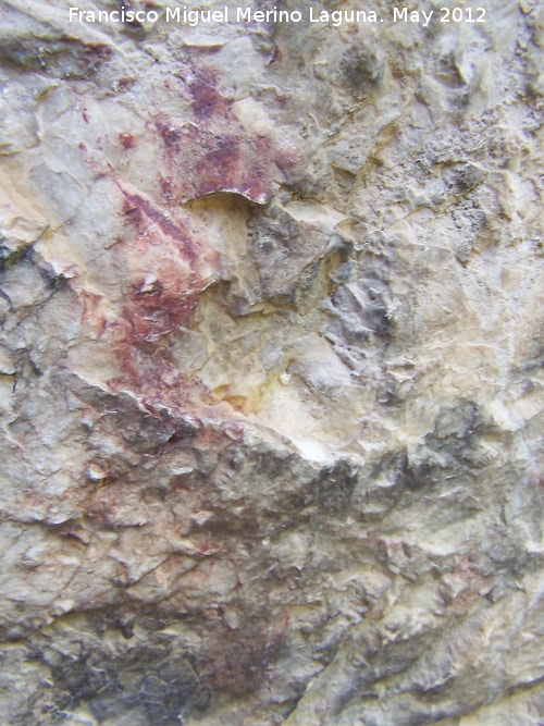 Pinturas rupestres de la Caada de la Corcuela - Pinturas rupestres de la Caada de la Corcuela. Posible figura antropomorfa