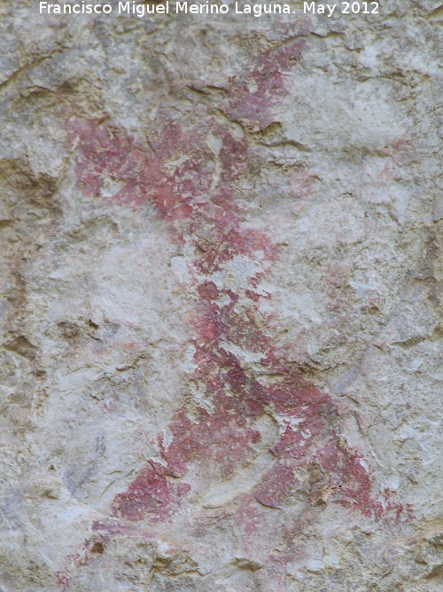 Pinturas rupestres de la Caada de la Corcuela - Pinturas rupestres de la Caada de la Corcuela. Antropomorfo