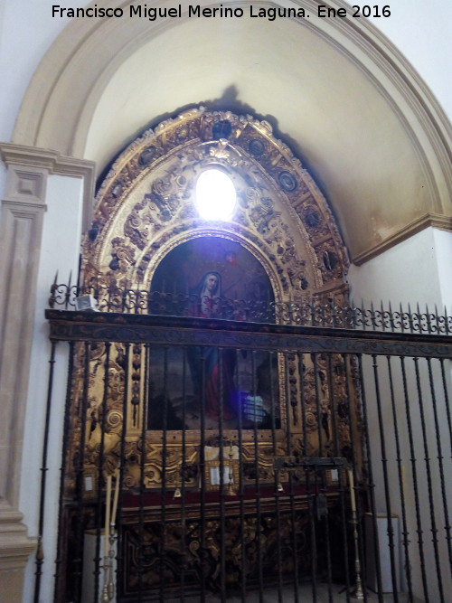 Catedral de Baeza. Capilla de la Virgen de los Dolores - Catedral de Baeza. Capilla de la Virgen de los Dolores. 