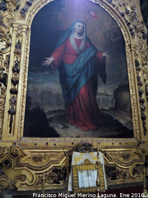Catedral de Baeza. Capilla de la Virgen de los Dolores - Catedral de Baeza. Capilla de la Virgen de los Dolores. Virgen de los Dolores