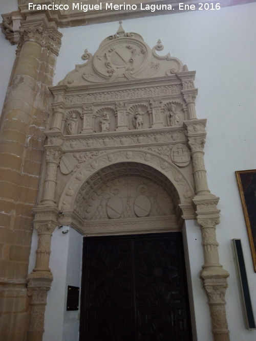 Catedral de Baeza. Sacrista - Catedral de Baeza. Sacrista. Portada